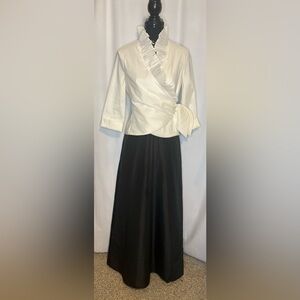 Paneled Cocktail Midi-Dress